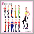 Pantalon rayé multicolore 2015 couture jambières de Yoga Fitness (SNXX004)